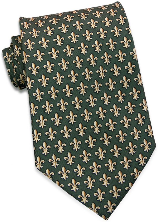 Fleur De Lis: Tie - Olive