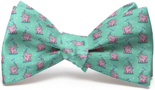 Pink Elephant: Bow - Mint