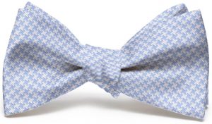 Houndstooth: Bow - Light Blue