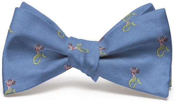 Mermaid English Woven Pedigree: Bow - Blue