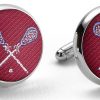 Pedigree Lacrosse: Cufflinks - Red