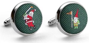 Pedigree Swingin’ Santa: Cufflinks - Green