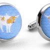 Longhorn Club: Cufflinks - Blue