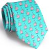 Pink Elephants: Tie - Seafoam