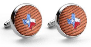 State of Texas Club Tie: Cufflinks - Gold