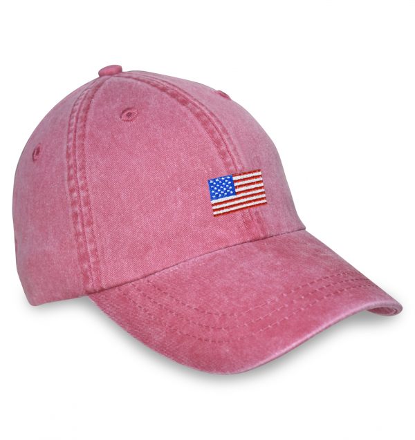 American Flag Sporting Cap – Red