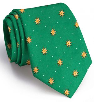 Starry Night: Tie - Green