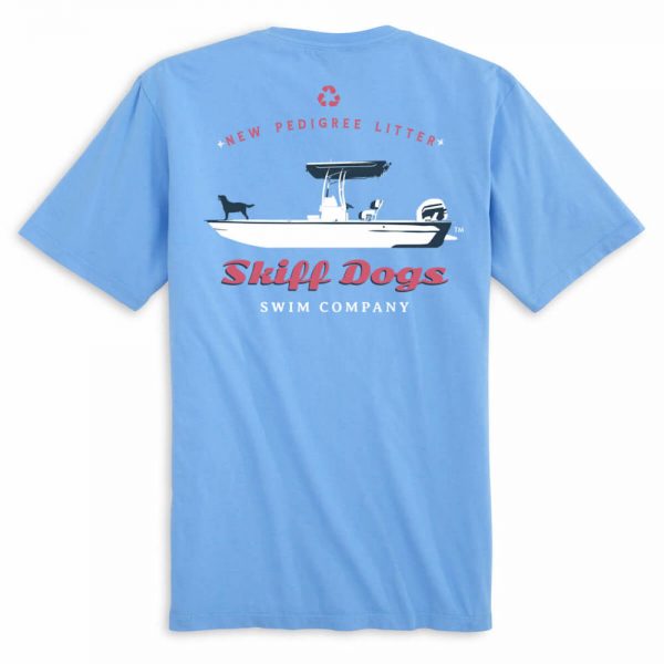 Skiff Dogs: Short Sleeve T-Shirt - Light Blue