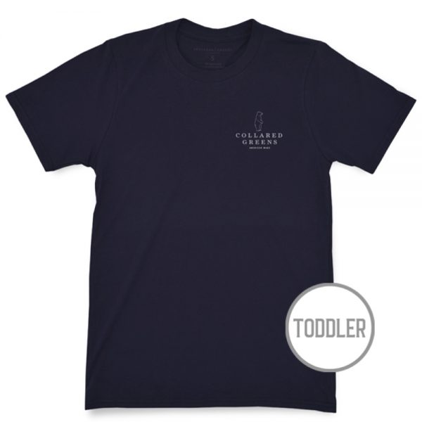 Blue Crab: Toddler Short Sleeve T-Shirt - Navy