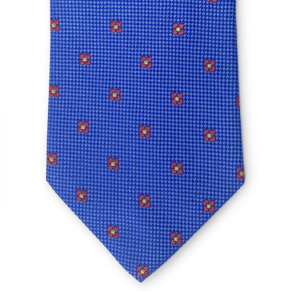 Bespoke Spring Blooms: Tie - Blue/Red