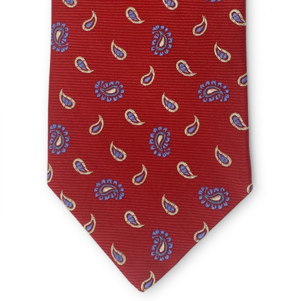 Bespoke Hero Paisley: Tie - Red