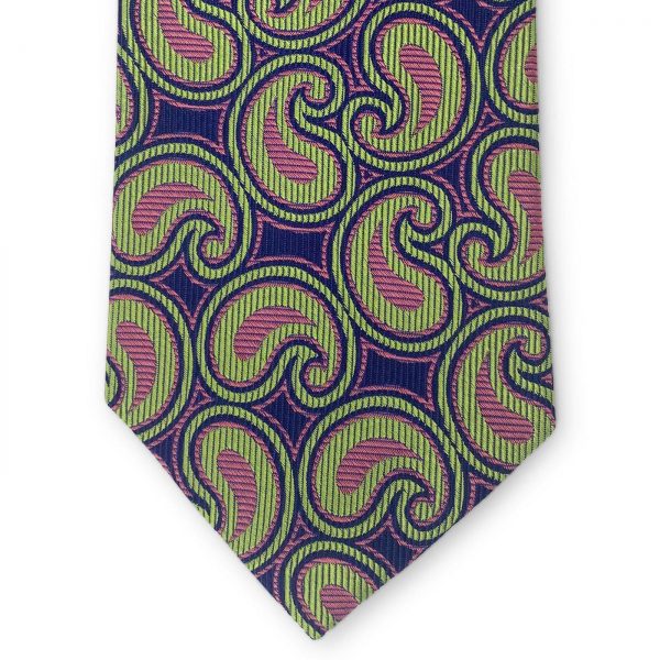 Bespoke Paisley Neighbors: Tie - Green