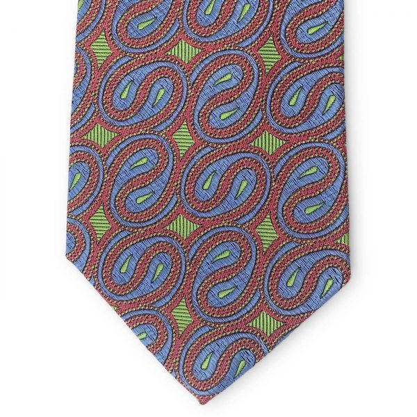 Bespoke Paisley Yin Yang: Tie - Green