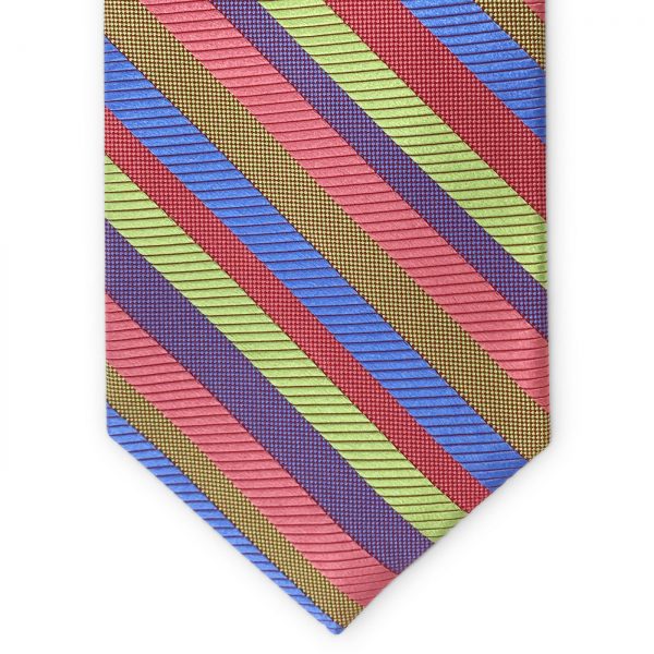 Bespoke Hagen Stripe: Tie - Pink