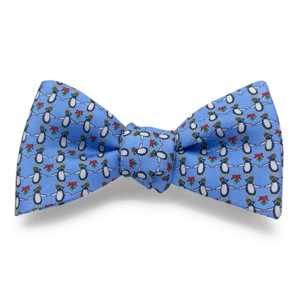 Mistletoe Penguins: Bow - Blue