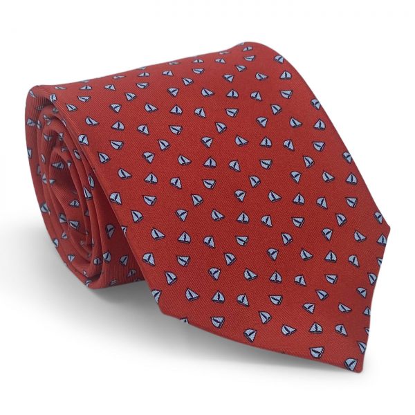 Sailboats: Tie - Red