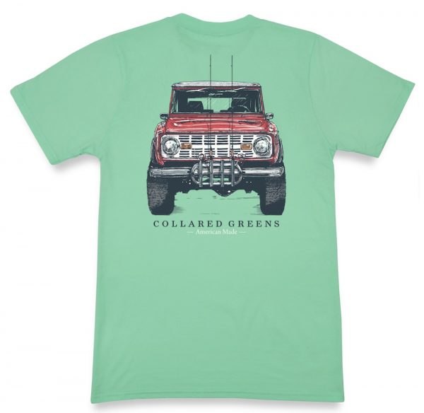 Bait & Tackle Bronco: Short Sleeve T-Shirt - Palm Green