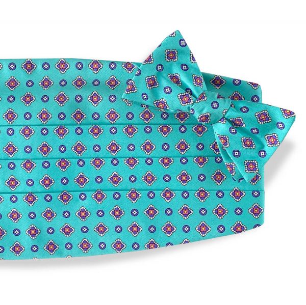 Kaleidoscope: Cummerbund Set - Mint