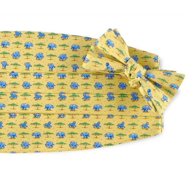 Out of Africa: Cummerbund Set - Yellow