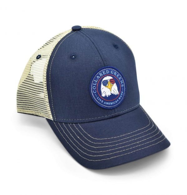 Bald Eagle: Badged Trucker Cap - Navy