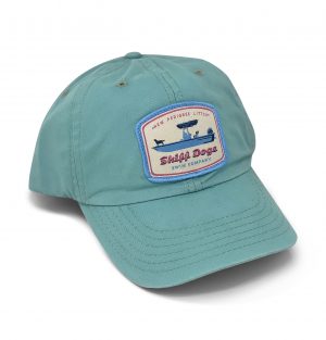 Skiff Dogs Logo: Badged Twill Cap - Gulf Aqua