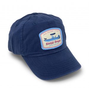 Skiff Dogs Logo: Badged Twill Cap - Navy