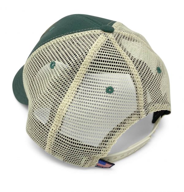 Hang Ten Hound: Badged Trucker Cap - Spruce