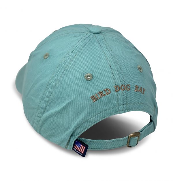 Chocolate Lab: Embroidered Twill Cap - Gulf Aqua