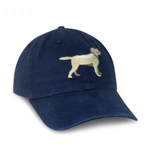 Yellow Lab: Embroidered Twill Cap - Navy