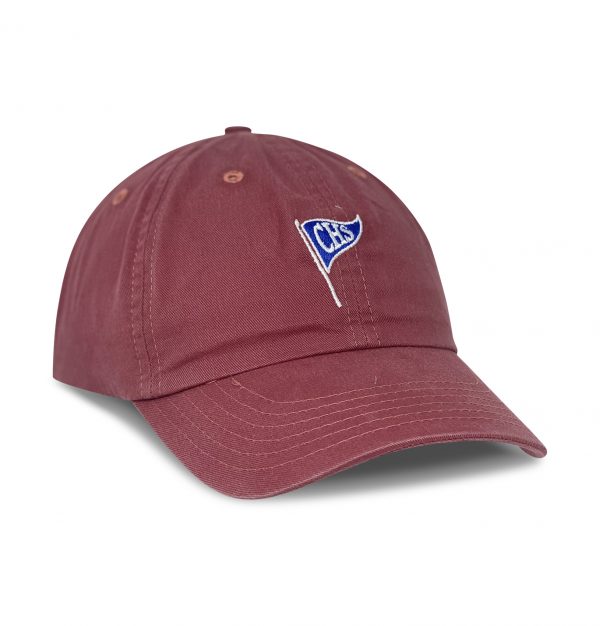 Charleston Burgee: Embroidered Twill Cap - Port Side Red