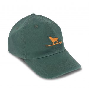 Hang Ten Hound: Embroidered Twill Cap - Spruce