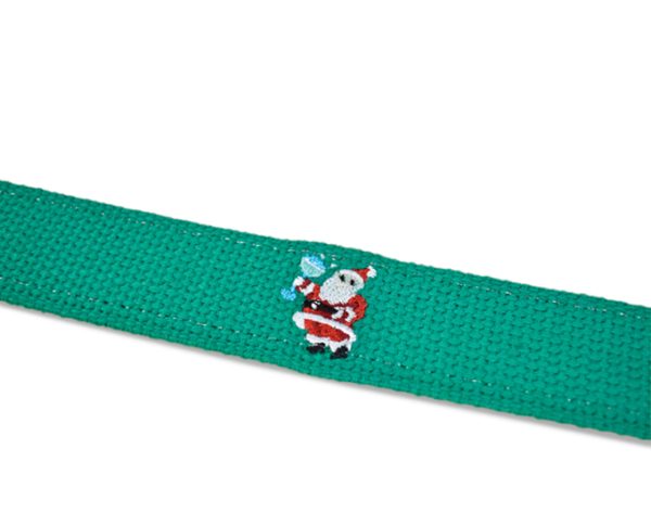 Santa Salud: Embroidered Belt - Green