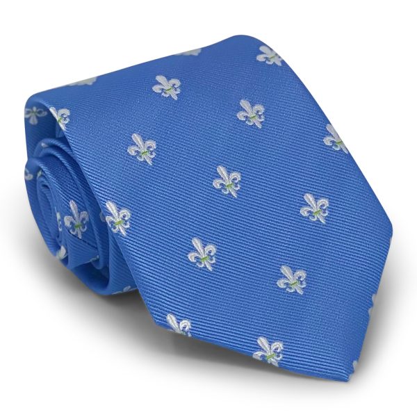 Fleur de Lis: Tie - Blue