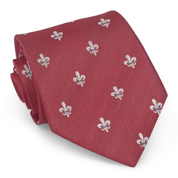 Fleur de Lis: Tie - Coral