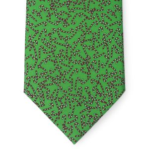 Candy Canes: Tie - Green