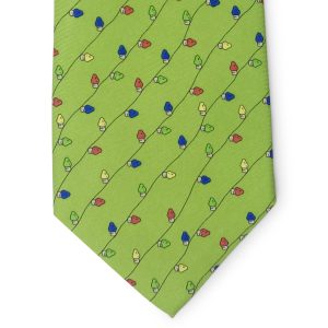 Holiday Lights: Tie - Green