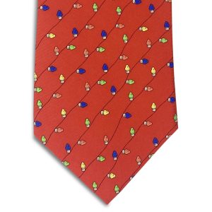 Holiday Lights: Tie - Red