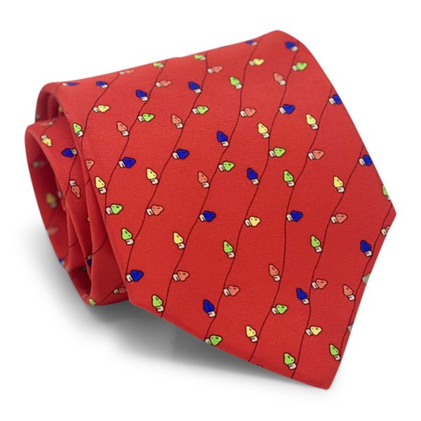 Holiday Lights: Tie - Red