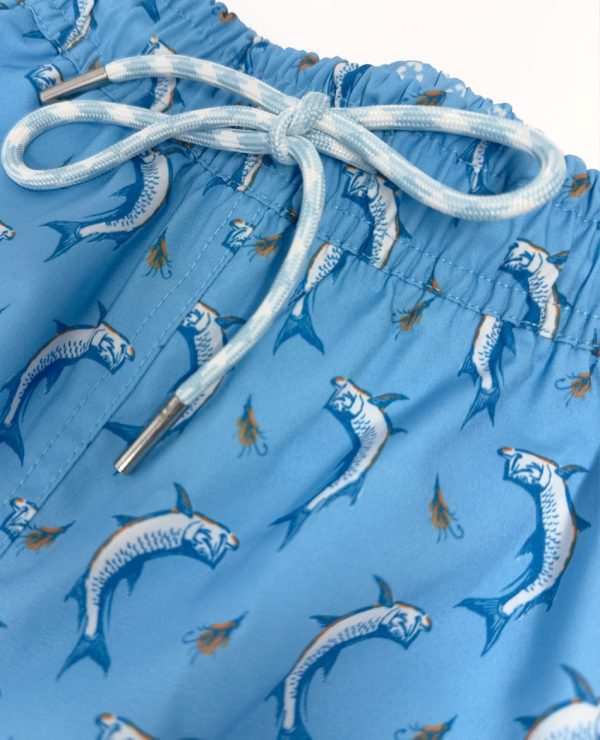 Tarpon Tricks: Swim Trunks - Turquoise